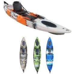 ExtaSea-Yak 350 Pro 1er Sit On Top Kajak Mit Steueranlage + Kajaksitz + Paddel